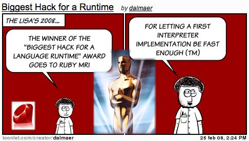 Lisa Awards: Biggest Hack for a Language Runtime