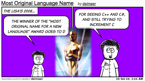 Lisa Awards: Most Original Name for a New Language